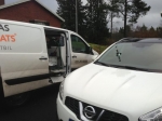 Stenskottslagning i Borås på en Nissan